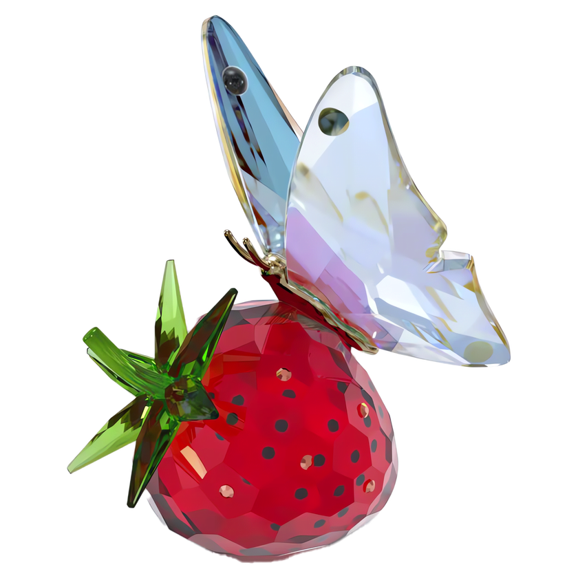 swarovski idyllia butterfly and strawberry
