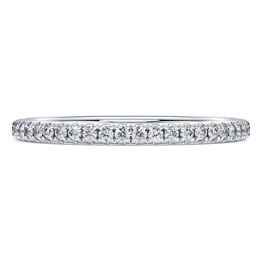 swarovski eternity band ring  lab grown diamonds 0 2 ct tw  round shape  18k white gold
