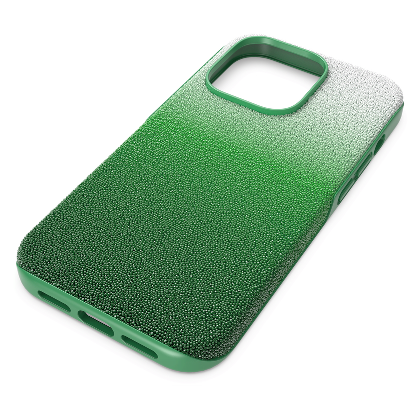 swarovski high smartphone case  iphone  14 pro  green