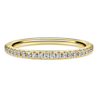 swarovski eternity band ring laboratory grown diamonds 0 2 ct tw 18k yellow gold