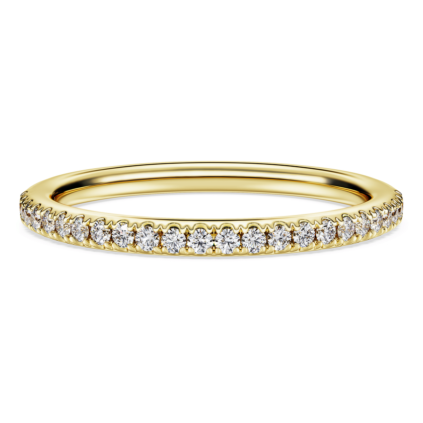 swarovski eternity band ring  lab grown diamonds 0 2 ct tw  round shape  18k yellow gold