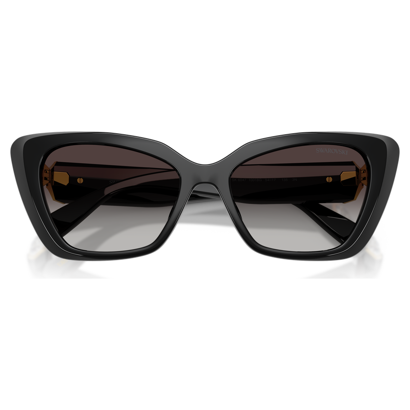 swarovski sunglasses  cat eye shape  sk6047  black