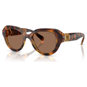 swarovski sunglasses  round shape  black