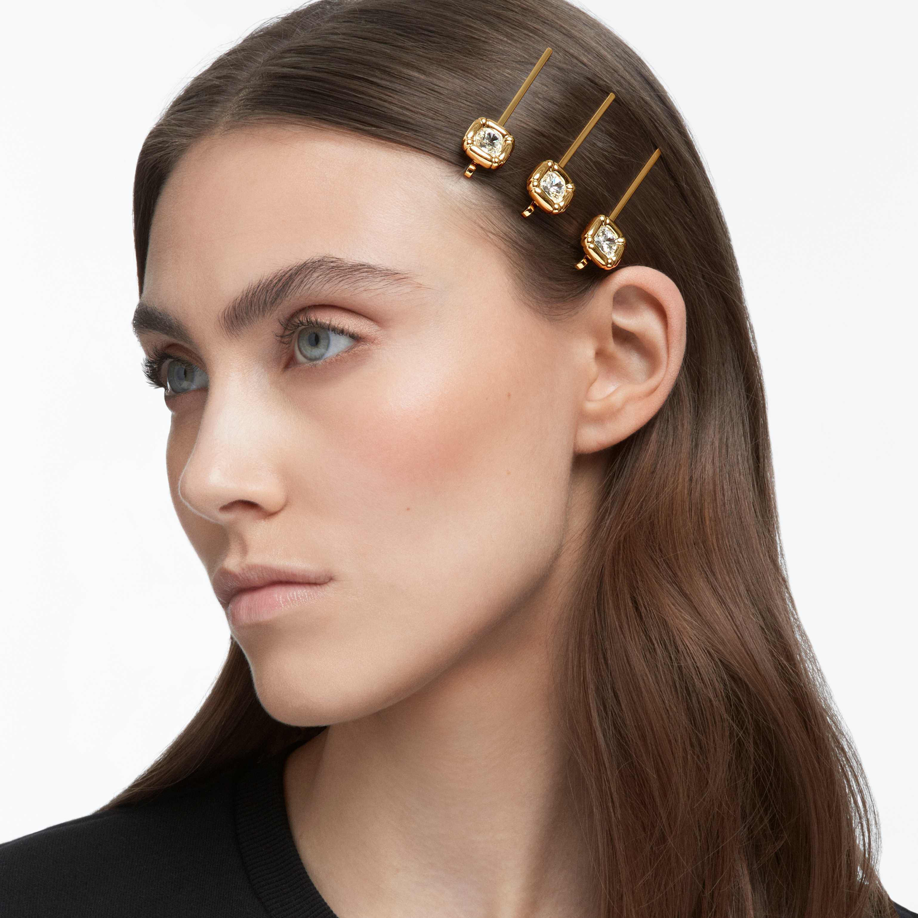 Buy Swarovski Dulcis hairpin Set Cushion cut crystals White
