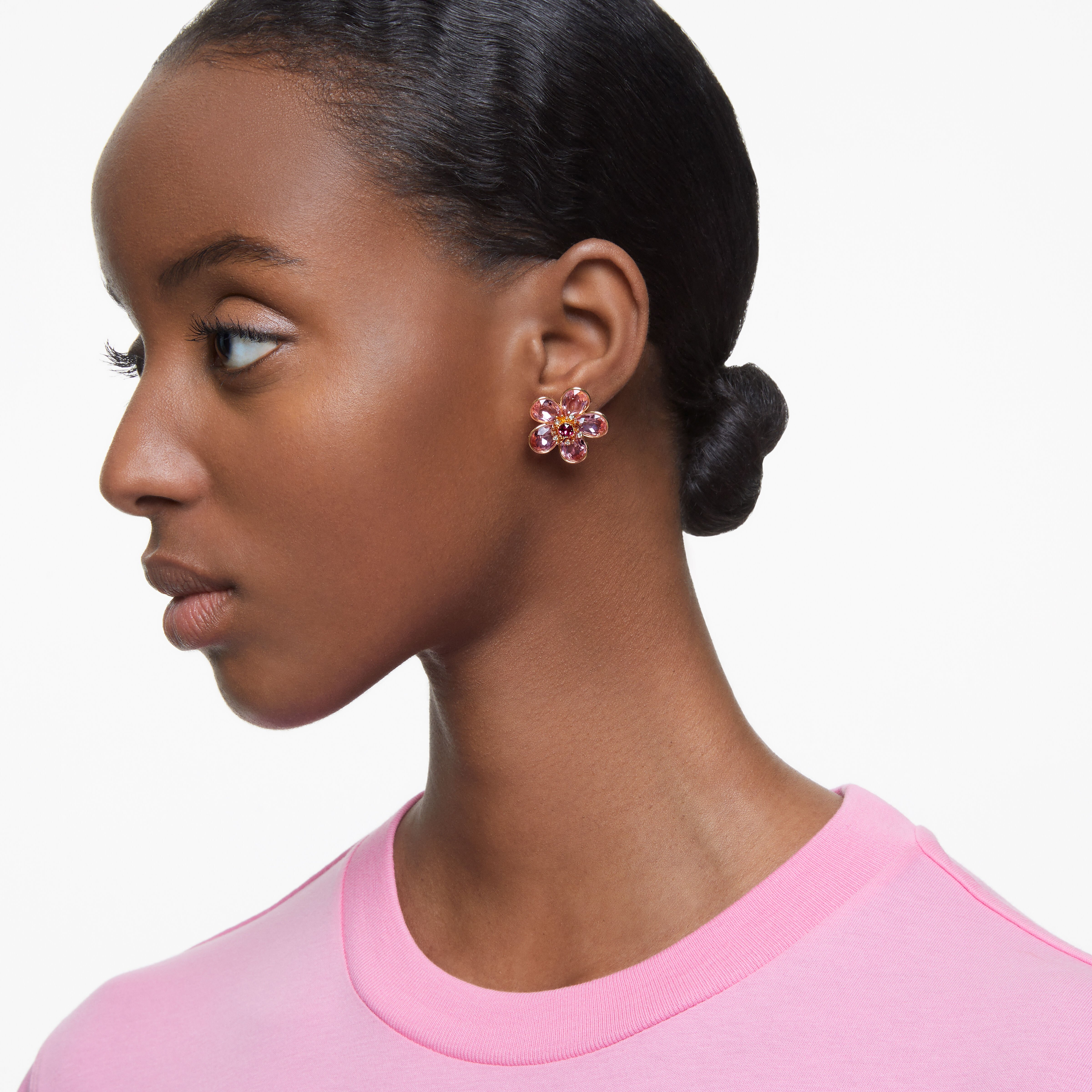 Swarovski pink flower shop earrings