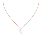 Penélope Cruz Moonsun Necklace, White, Rose gold plating