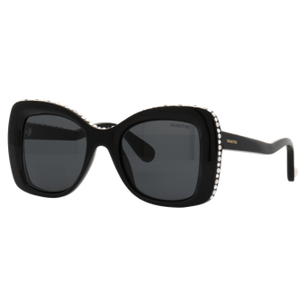 swarovski sunglasses  butterfly shape  sk6062u  brown