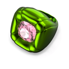 swarovski dulcis cocktail ring  green