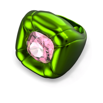 swarovski dulcis cocktail ring green