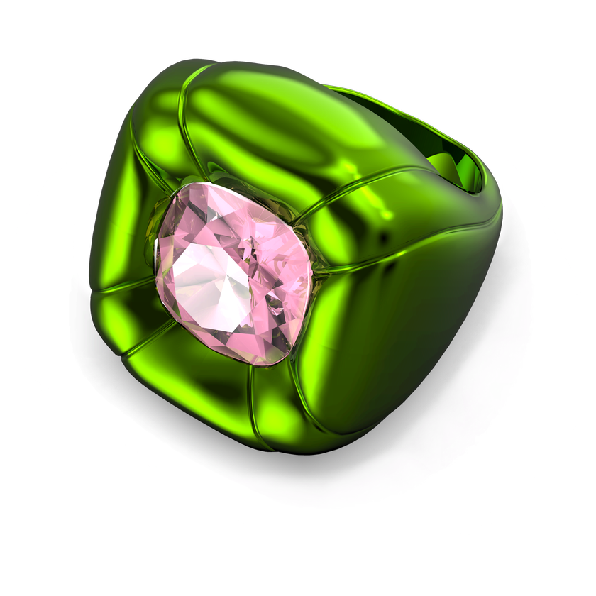 swarovski dulcis cocktail ring  green
