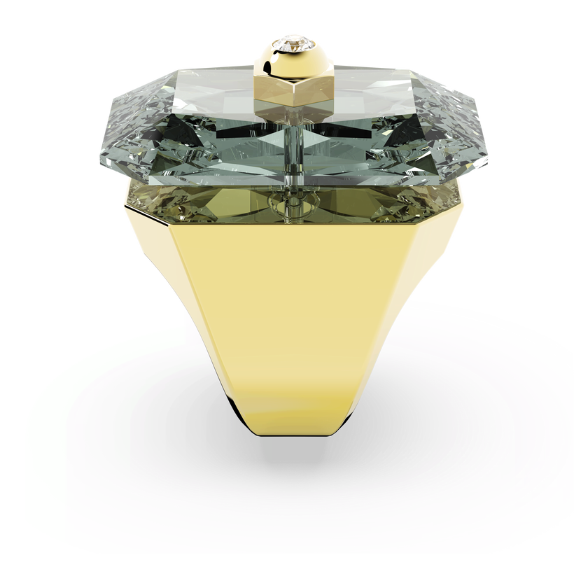 swarovski numina ring  gray  gold tone plated