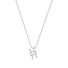 Zodiac II pendant, Pisces, White, Mixed metal finish