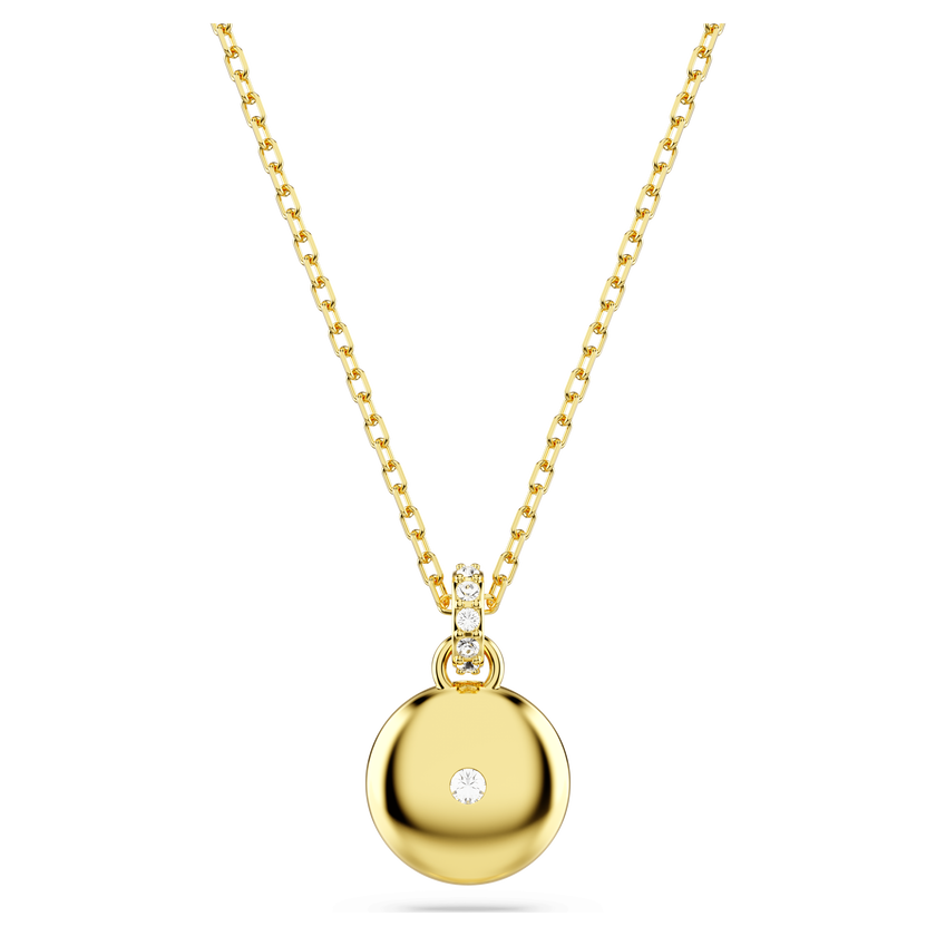 swarovski sublima pendant  white  gold tone plated