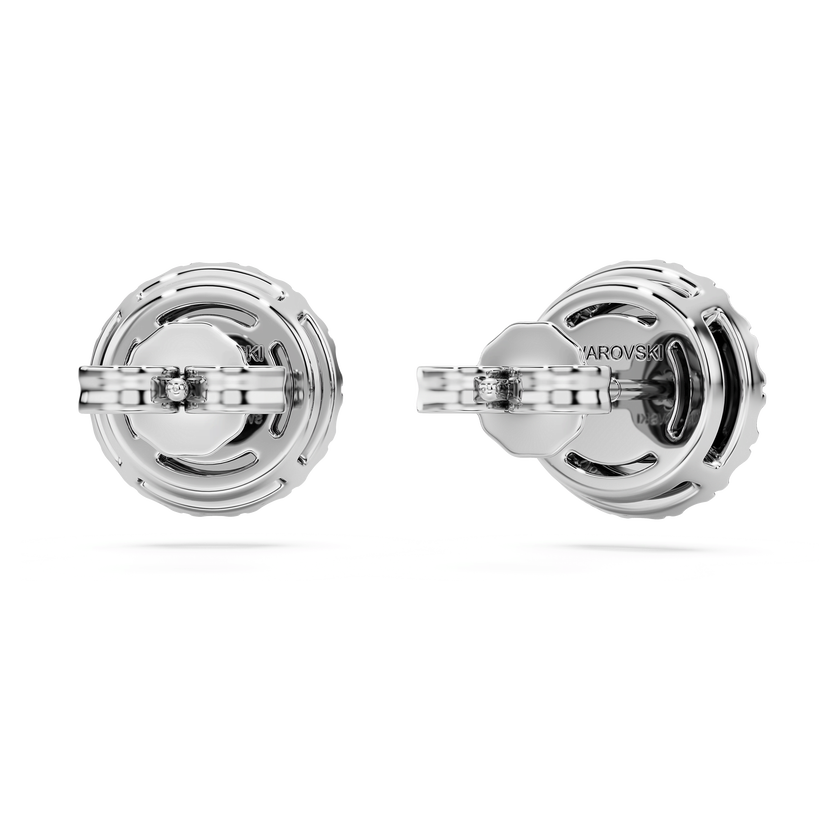 swarovski eternity stud earrings  laboratory grown diamonds 2 ct tw  18k white gold