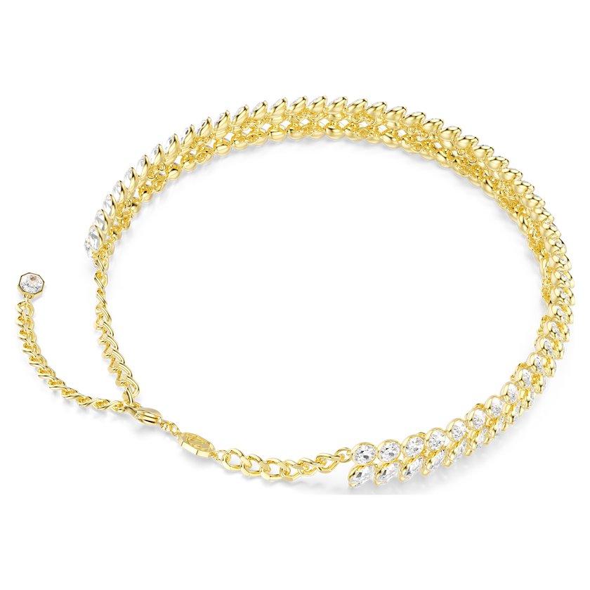 swarovski idyllia choker  oval cut  white  gold tone plated