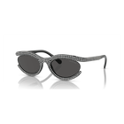 swarovski sunglasses oval shape sk6006el black