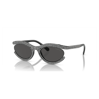 swarovski sunglasses oval shape sk6006el black