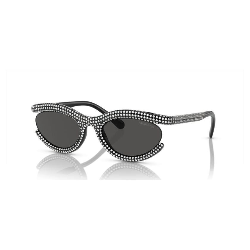 swarovski sunglasses  oval shape  sk6006  black