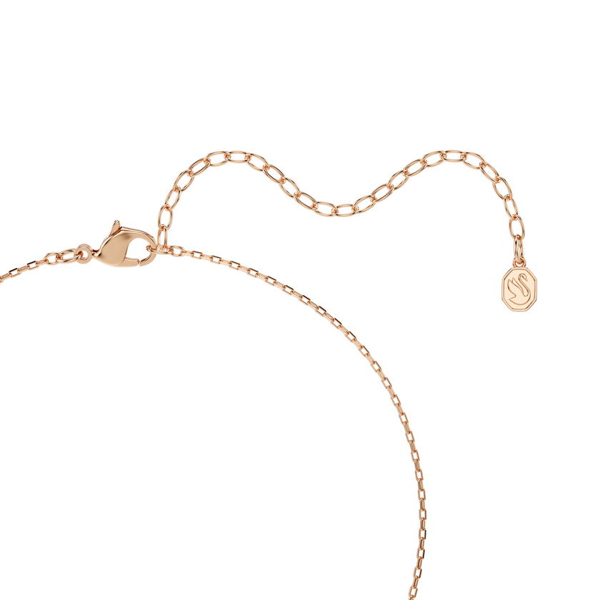 swarovski una angelic set  set  2   triangle cut  pink  18k rose gold finish