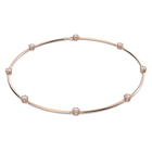 swarovski constella necklace round cut white rose gold tone plated