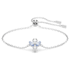 swarovski magic bracelet  angel  blue  rhodium plated