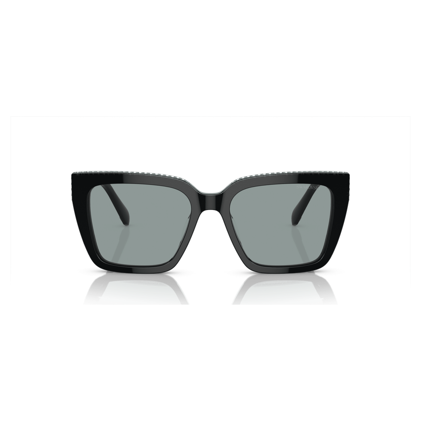swarovski sunglasses  square shape  sk6013el  black