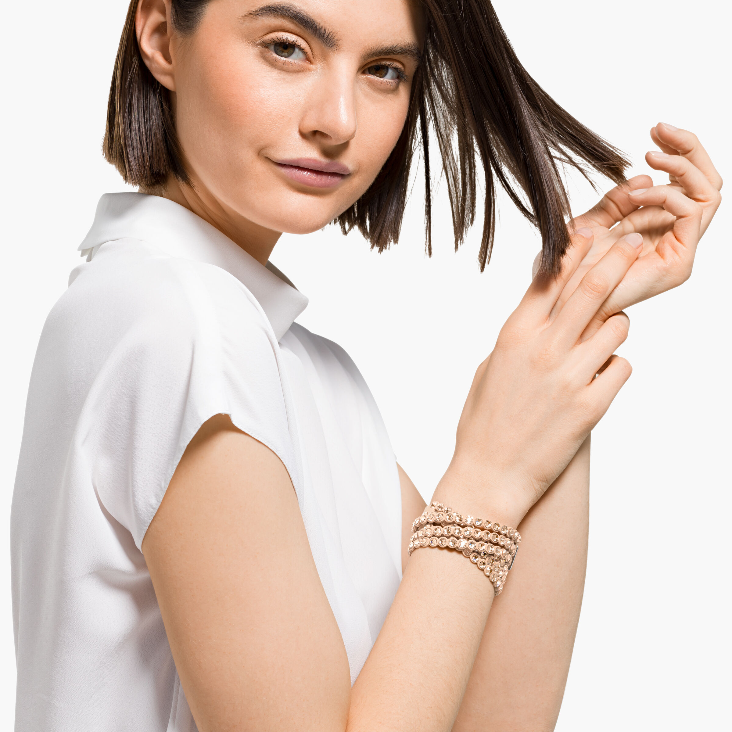 Swarovski crystal top slake bracelet