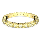 swarovski matrix ring round cut yellow gold tone plated