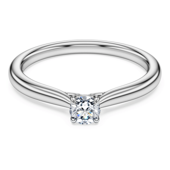 swarovski eternity solitaire ring laboratory grown diamonds 0 25 ct tw sterling silver