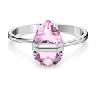 Lucent bangle,  Magnetic, Pink, Rhodium plated
