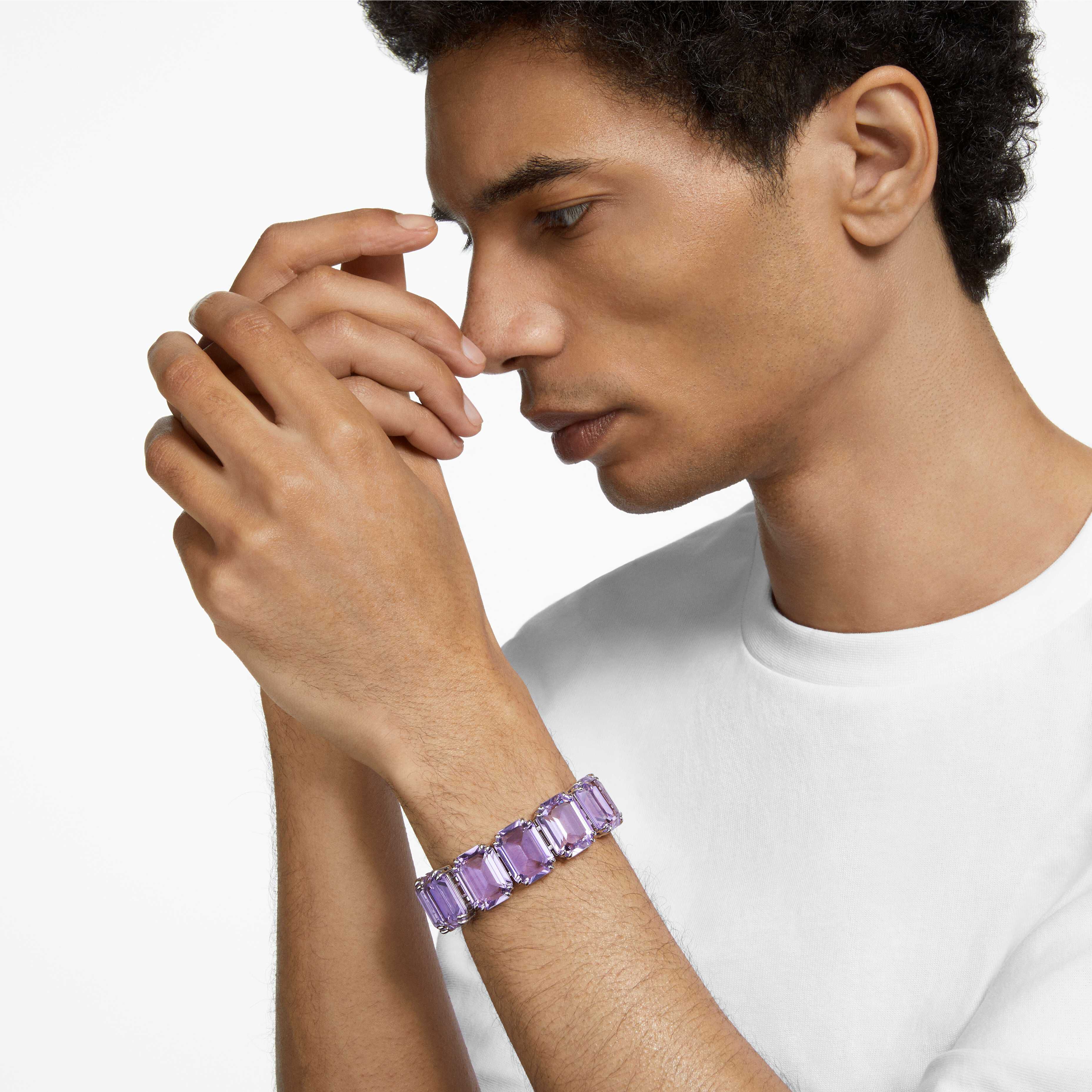 SWAROVSKI Millenia ブレスレット 5638492/正規品 Buy Swarovski Millenia bracelet, Octagon cut, Purple