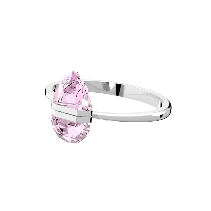 Lucent bangle,  Magnetic, Pink, Rhodium plated