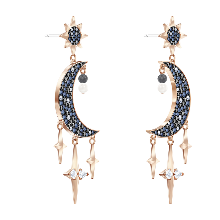 Swarovski Symbolic Pierced Earrings, Multi-colored, Mixed metal finish