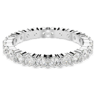 swarovski matrix vittore ring round cut white silver tone finish