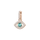 swarovski remix collection charm evil eye multicolored rose gold tone plated