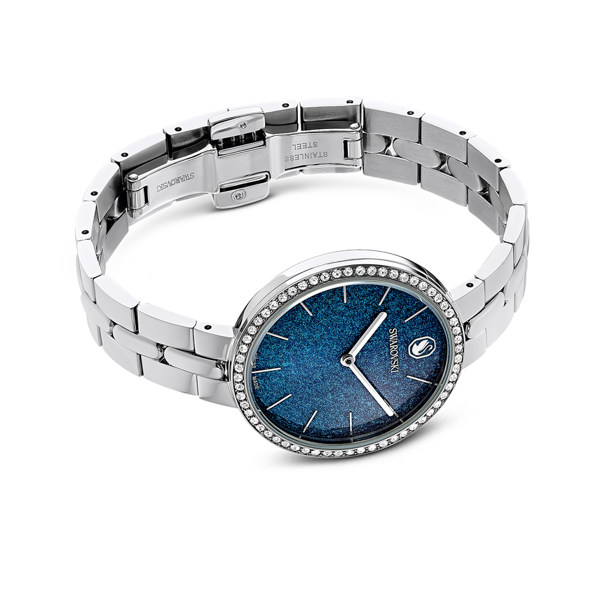 swarovski cosmopolitan watch  swiss made  metal bracelet  silver tone  stainless steel