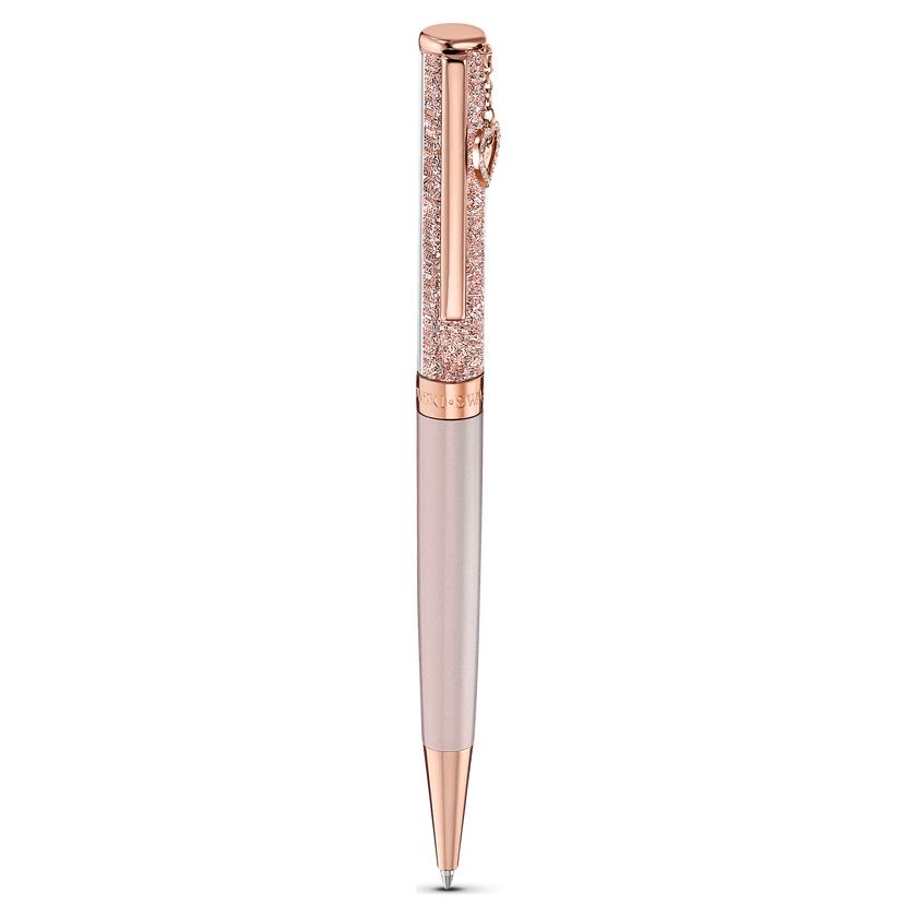 swarovski crystalline ballpoint pen  pink  rose gold tone plated