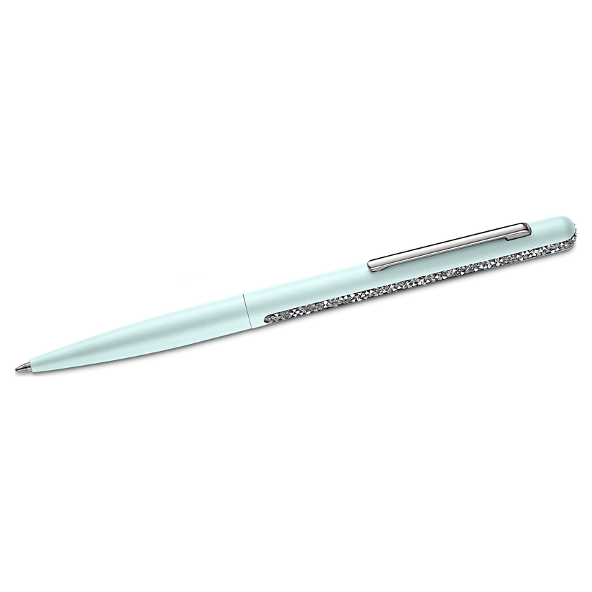 swarovski crystal shimmer ballpoint pen  light green  chromed plated