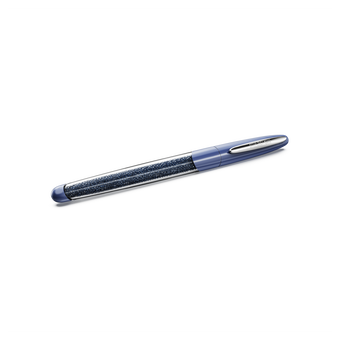 swarovski crystalline nova rollerball pen  blue  chrome plated