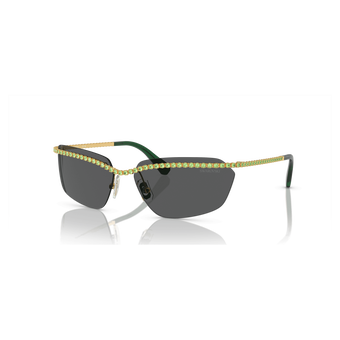 swarovski sunglasses  rectangular shape  sk7001el  black