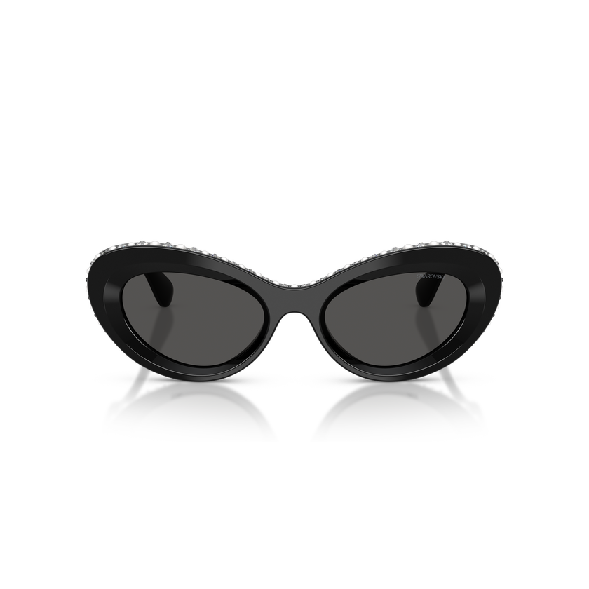 swarovski sunglasses  cat eye shape  sk6061u  black