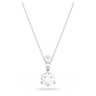swarovski stilla pendant round cut white rhodium plated