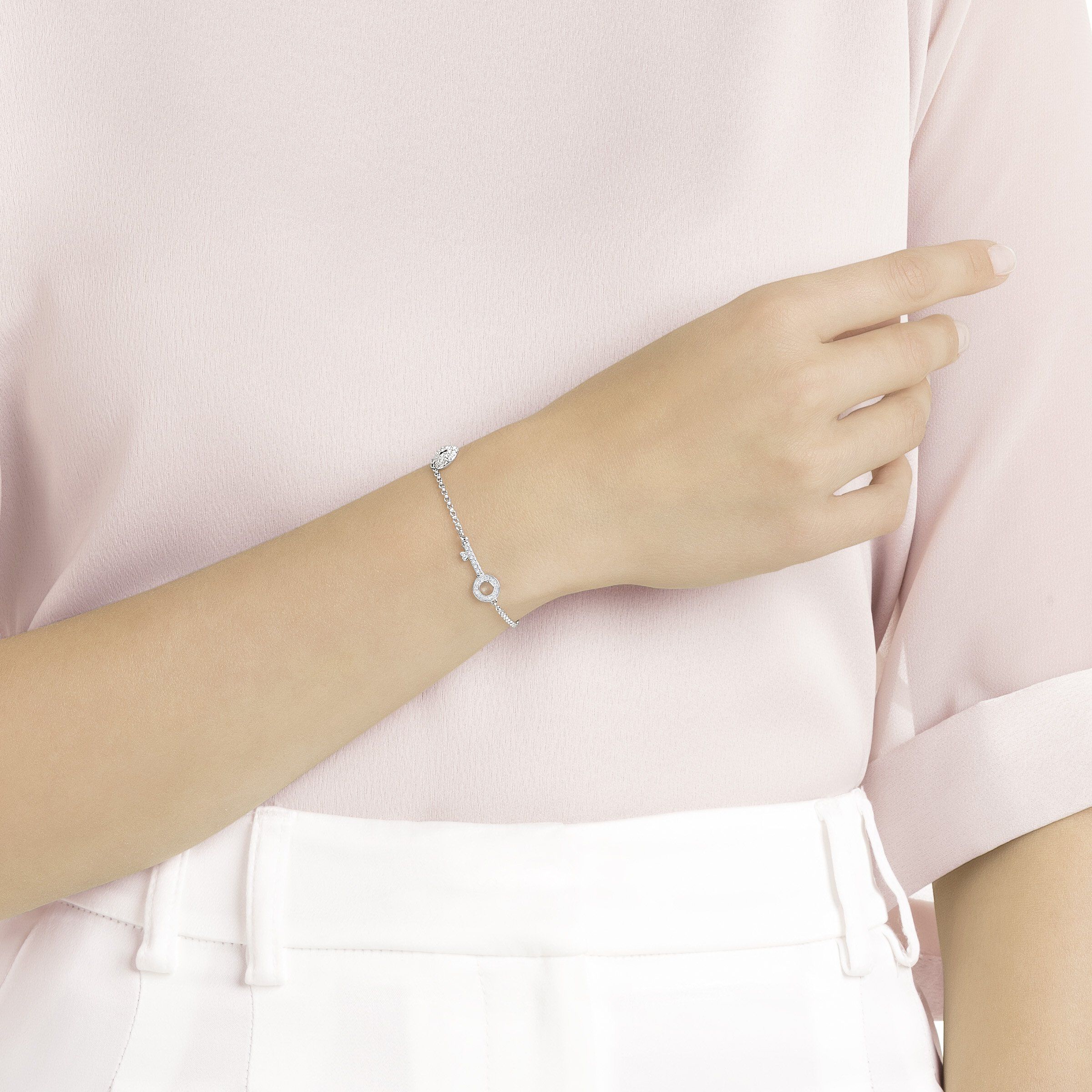 Swarovski lock shop and key bracelet