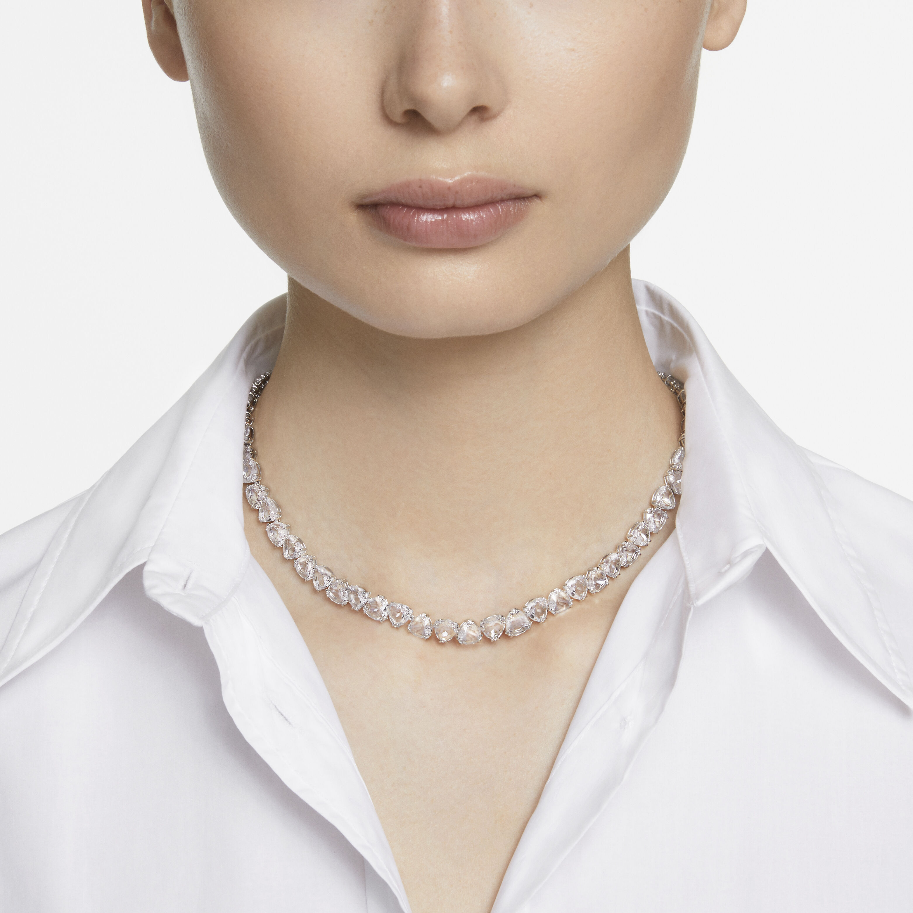 Buy Swarovski Millenia necklace Trilliant cut White Rhodium plated