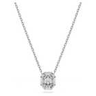 swarovski octagon pendant  lab grown diamonds 0 5 ct tw  octagon shape  18k white gold