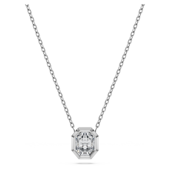 swarovski octagon pendant  lab grown diamonds 0 5 ct tw  octagon shape  18k white gold