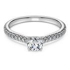 swarovski eternity solitaire ring laboratory grown diamonds 0 7 ct tw 18k white gold