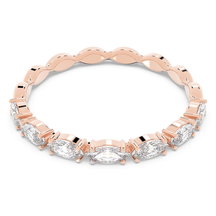 swarovski matrix vittore ring  marquise cut  white  18k rose gold finish
