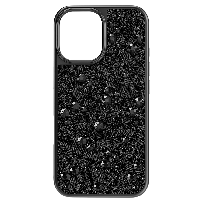 swarovski high smartphone case  scattered design  iphone  16  black