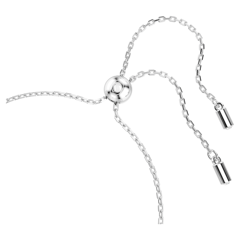 swarovski una angelic bracelet  round cut  double sided motifs  white  rhodium plated